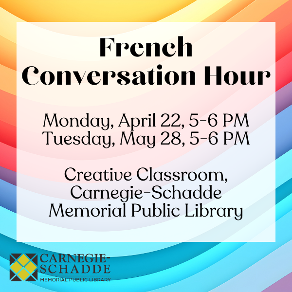 French Conversation Hour April-May 2024 slide