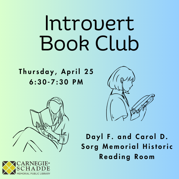 Introvert Book Club April 2024 slide