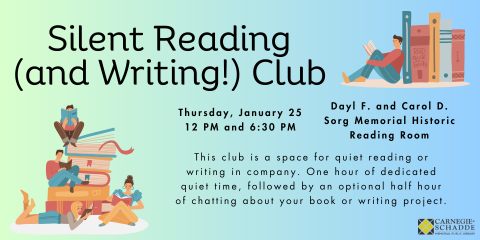 Silent Reading and Writing Club January 2024 slide