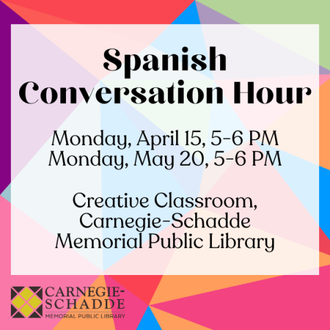Spanish Conversation Hour April-May 2024 slide