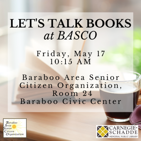 Let's Talk Books at BASCO May 2024 slide