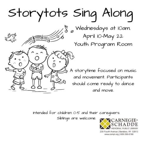 Children singing.