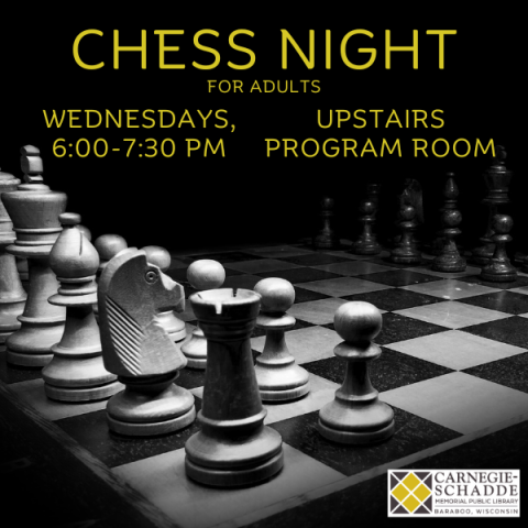 Chess Night June through August 2024 slide