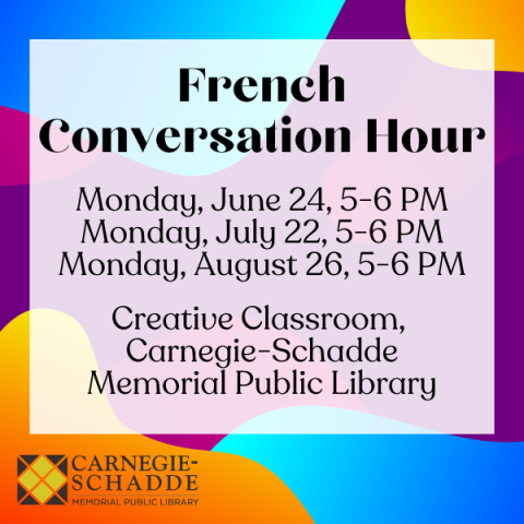 French Conversation Hour June through August 2024