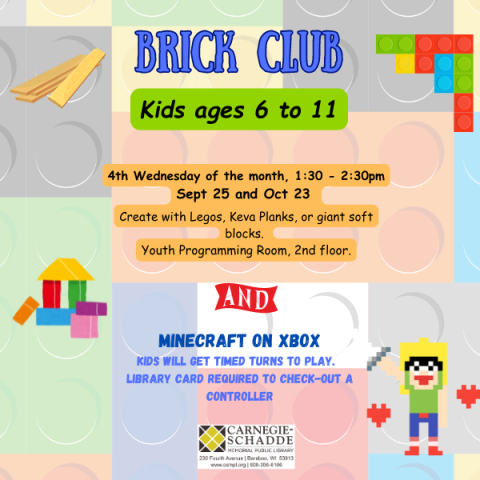 Brick Club, Ages 6 to 11