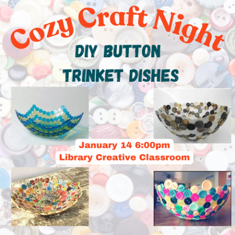 Craft Night- Button Trinket Dishes