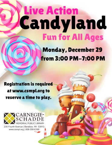 Candy castle with candy clouds