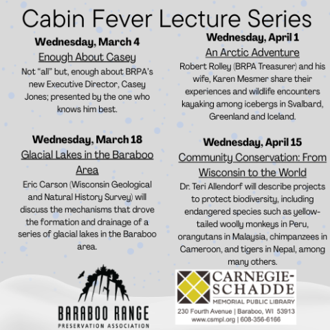 Cabin Fever Lecture Series