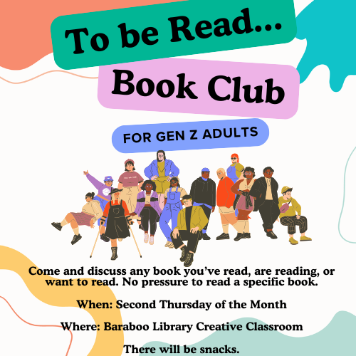 To Be Read...Book Club and Social Hour for Gen Z Adults