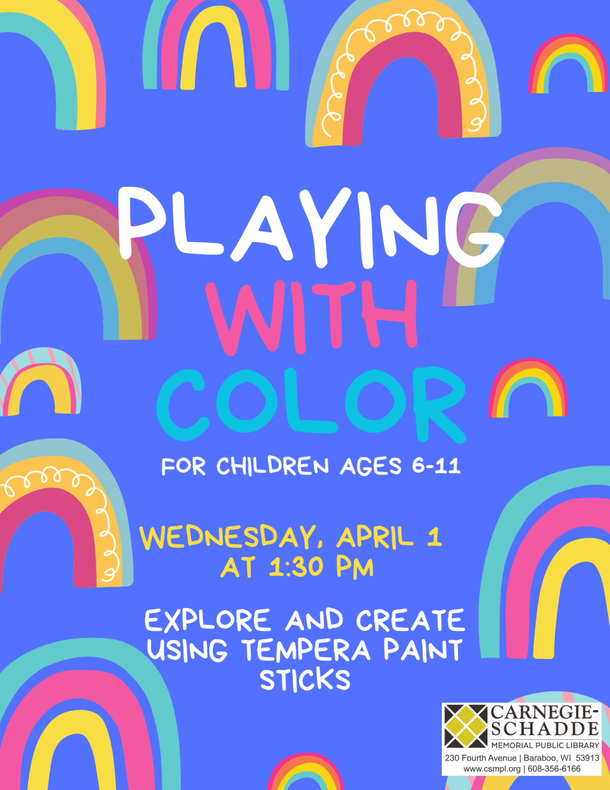 Playing with Color for children ages 6-11: Explore and create using tempera paint sticks