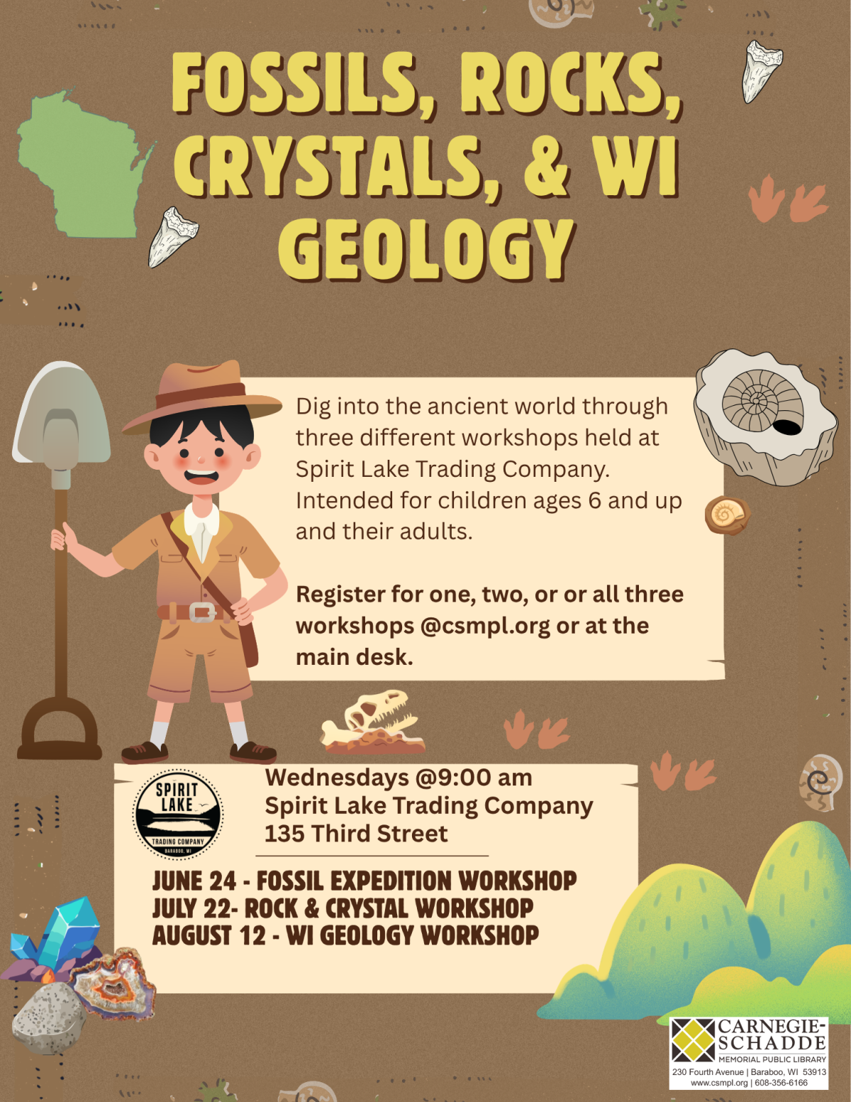 Fossil Expedition Workshop at Spirit Lake Trading Company